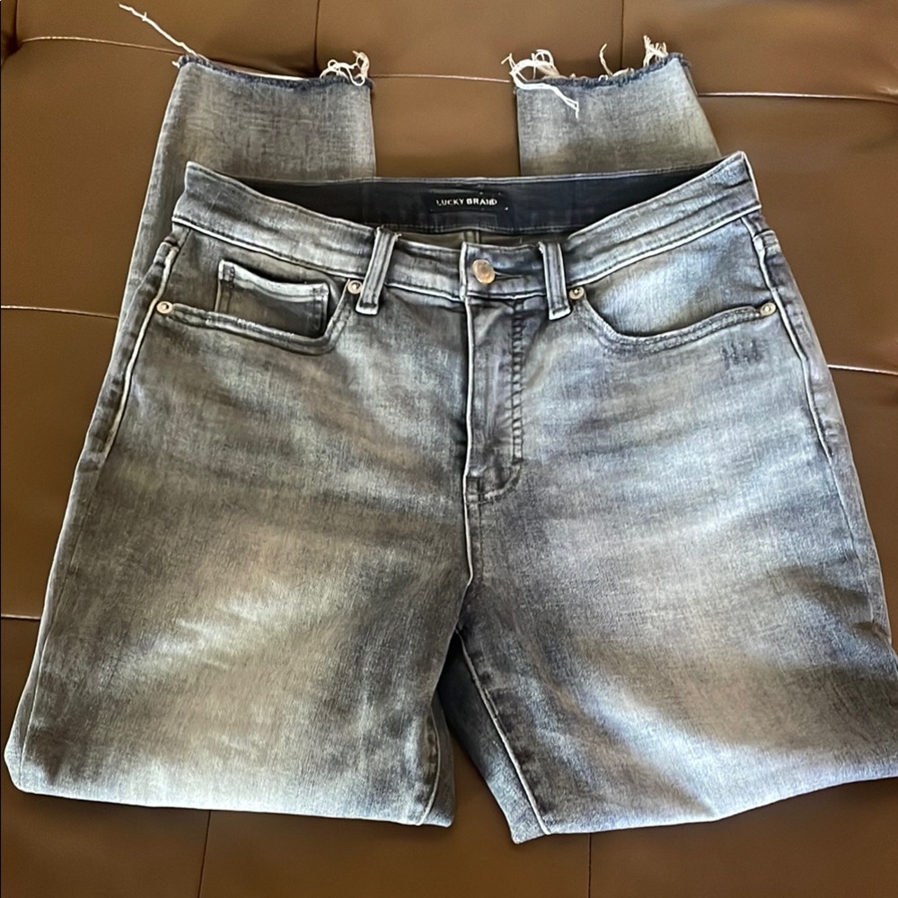 Lucky Brand Gray Bridgette High Rise Skinny